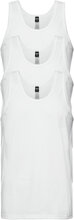 Claudio Singlet 3-Pack, Organi Tops T-shirts Sleeveless White Claudio
