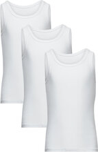Claudio Boys 3-Pack Singlet Tops T-shirts Sleeveless White Claudio