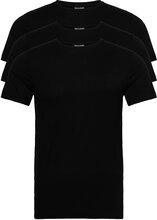 3-Pack Tee - Bamboo Tops T-shirts Short-sleeved Black Clean Cut Copenhagen