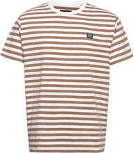 Basic Organic Striped Tee Ss T-shirts Short-sleeved Multi/mønstret Clean Cut Copenhagen*Betinget Tilbud
