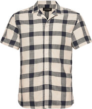 Bowling Checked S/S Tops Shirts Short-sleeved Multi/patterned Clean Cut Copenhagen