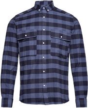 Sälen Flannel 11 Ls Tops Shirts Casual Navy Clean Cut Copenhagen