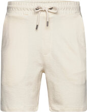 Calton Structured Shorts Bottoms Shorts Sweat Shorts Cream Clean Cut Copenhagen