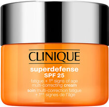 Superdefense Spf 25 Fatigue + 1St Signs Of Age Multi-Correcting Cream, Skin Type 1,2 Fugtighedscreme Dagcreme Nude Clinique