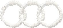 Silk Scrunchies 1 Cm White Accessories Hair Accessories Scrunchies White Cloud & Glow