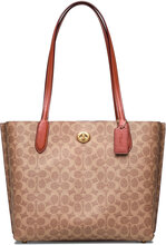 Willow Tote Designers Shoppers Beige Coach