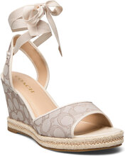 Page Wedge Sko Wedge Beige Coach*Betinget Tilbud