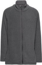 Fleece Jacket, Full Zip Outerwear Fleece Outerwear Fleece Jackets Grey Color Kids