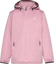 Softshell W. Fleece Outerwear Softshells Softshell Jackets Pink Color Kids