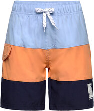 Swim Long Shorts, Colorblock Badeshorts Multi/patterned Color Kids
