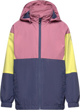 Jacket - Colorblock Skaljakke Outdoorjakke Multi/patterned Color Kids
