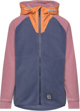 Fleece Color Jacket - W. Hood Outerwear Fleece Outerwear Fleece Jackets Multi/patterned Color Kids
