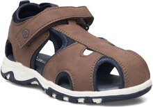 Baby Sandals W. Velcro Strap Shoes Summer Shoes Sandals Brown Color Kids