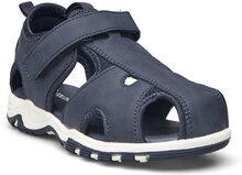 Baby Sandals W. Velcro Strap Shoes Summer Shoes Sandals Navy Color Kids