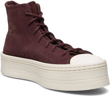 Chuck Taylor All Star Modern Lift Shoes Sneakers Chunky Sneakers Brun Converse*Betinget Tilbud