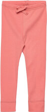 Rib Jersey Leggings W. String Leggings Rosa Copenhagen Colors*Betinget Tilbud