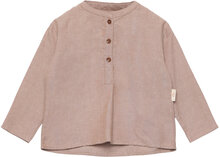 Classic Chambray Blouse T-shirts Long-sleeved T-shirts Brun Copenhagen Colors*Betinget Tilbud