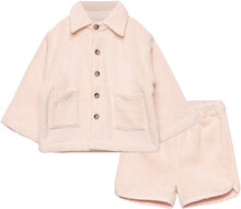 Future Organic Terry Set Sets Sets With Long-sleeved T-shirt Rosa Copenhagen Colors*Betinget Tilbud