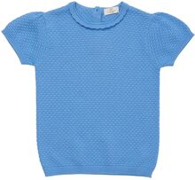 Lt. Knitted Margueritte T-Shirt Tops T-Kortærmet Skjorte Blue Copenhagen Colors
