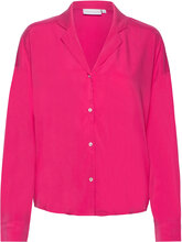 Shirt In Cupro Tops Shirts Long-sleeved Pink Coster Copenhagen