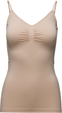 Cc Heart Seamless Camisole Tops T-shirts & Tops Sleeveless Beige Coster Copenhagen