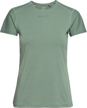 Adv Essence Ss Slim Tee W Sport T-shirts & Tops Short-sleeved Green Craft