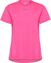 Adv Essence Ss Tee W Sport T-shirts & Tops Short-sleeved Pink Craft