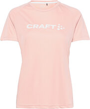 Core Essence Logo Tee W T-shirts & Tops Short-sleeved Rosa Craft*Betinget Tilbud