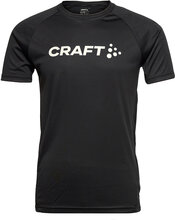 Core Essence Logo Tee M T-shirts Short-sleeved Svart Craft*Betinget Tilbud