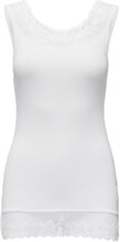Florence Top Tops T-shirts & Tops Sleeveless White Cream