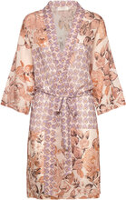 Crdanica Patchwork Kimono Lingerie Kimonos Pink Cream