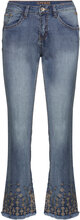 Crrysha 7/8 Jeans - Shape Fit Bottoms Jeans Flares Blue Cream