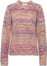Crvinnah Knit Pullover Tops Knitwear Jumpers Pink Cream