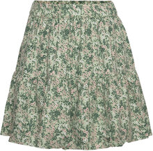 Skirt Twill Dresses & Skirts Skirts Short Skirts Grønn Creamie*Betinget Tilbud
