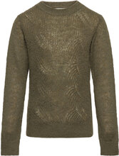 Pullover Knit Tops Knitwear Pullovers Khaki Green Creamie