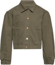 Jacket Denim Outerwear Jackets & Coats Denim & Corduroy Khaki Green Creamie
