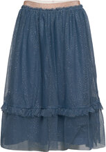 Skirt Mesh Dresses & Skirts Skirts Tulle Skirts Blue Creamie