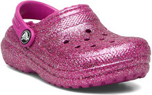 Classic Lined Glitter Clog T Shoes Clogs Rosa Crocs*Betinget Tilbud