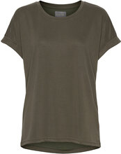 Cukajsa T-Shirt T-shirts & Tops Short-sleeved Kakigrønn Culture*Betinget Tilbud
