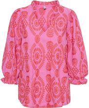 Cutia Blouse Tops Blouses Short-sleeved Pink Culture