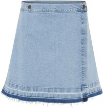 Cuami Short Skirt Kort Nederdel Blue Culture