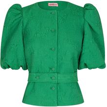 Skyla Tops Blouses Short-sleeved Green Custommade