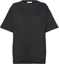 Over D Cotton Tee Designers T-shirts & Tops Short-sleeved Black House Of Dagmar