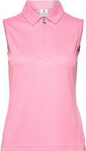 Peoria Sl Polo Shirt Tops T-shirts & Tops Polos Pink Daily Sports