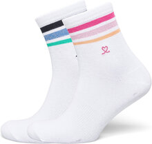 Miyako Socks, Kit Of 2 Lingerie Socks Regular Socks White Daily Sports