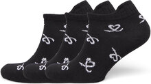 Heart Sock Pack, Kit Of 3 Lingerie Socks Footies-ankle Socks Black Daily Sports