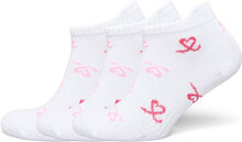 Heart Sock Pack, Kit Of 3 Lingerie Socks Footies-ankle Socks White Daily Sports
