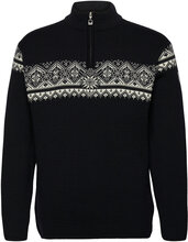 Moritz Masc Sweater Knitwear Half Zip Pullover Svart Dale Of Norway*Betinget Tilbud