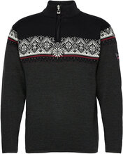 Moritz Masc Sweater Knitwear Half Zip Pullover Grå Dale Of Norway*Betinget Tilbud