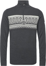 Moritz Masc Basic Sweater Knitwear Half Zip Pullover Grå Dale Of Norway*Betinget Tilbud